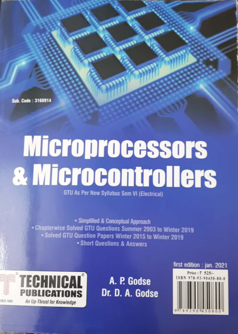 Microprocessors And Microcontrollers By Tecnical Publications